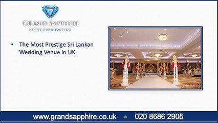 Sri Lankan wedding venue in Croydon, London