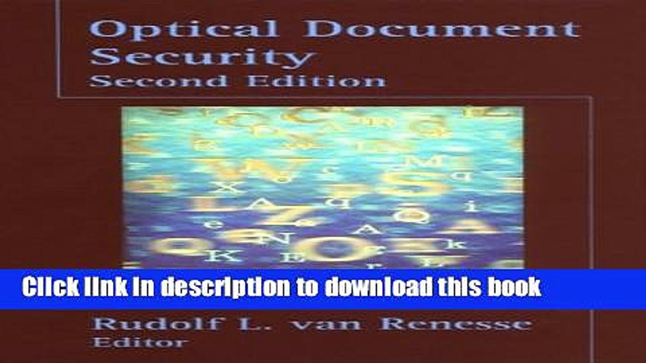 [Download] Optical Document Security (Book + CD-ROM) Paperback Free