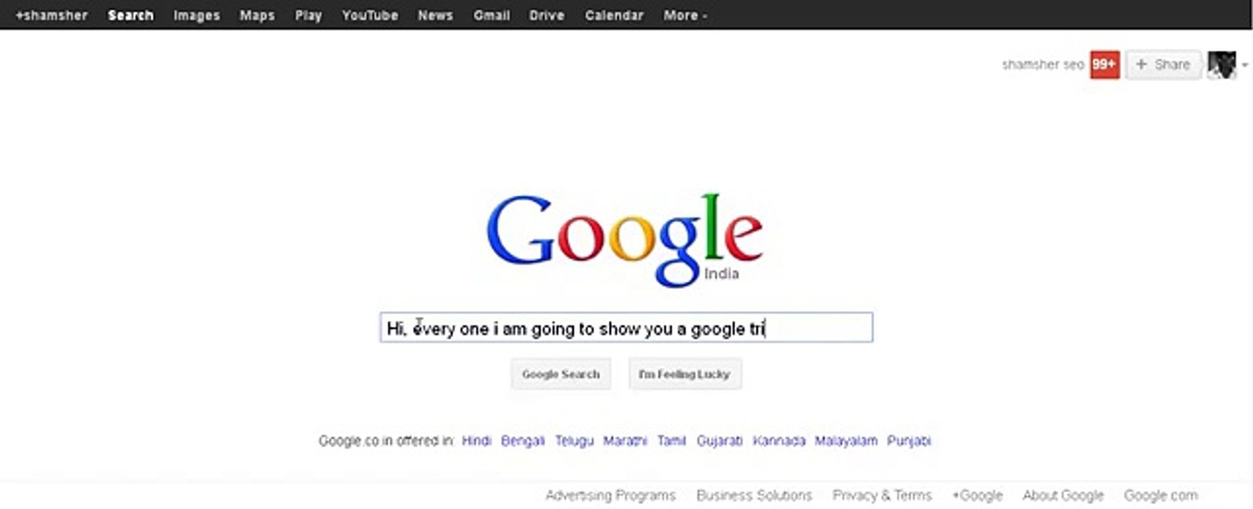 Google Funny Search Tilt - I am Feeling Lucky - Google Search Tricks(1)