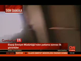 Elzaığ Emniyet Müdürlüğü'nün içinden dehşet görüntüleri