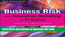 [Popular] Business Risk and Simulation Modelling in Practice: Using Excel, VBA and @RISK Kindle Free