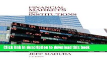 [Popular] Financial Markets and Institutions (with Stock Trak Coupon) Hardcover Online