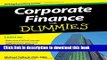 [Popular] Corporate Finance For Dummies Hardcover Free