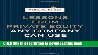 [Popular] Lessons from Private Equity Any Company Can Use Hardcover Collection