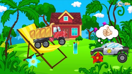 Racing Cars with Emergency Vehicles + 1 hour kids videos compilation | Cartoons for children