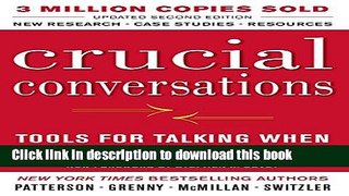 [Popular] Crucial Conversations Tools for Talking When Stakes Are High, Second Edition Hardcover