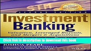 [Popular] Investment Banking: Valuation, Leveraged Buyouts, and Mergers and Acquisitions Paperback