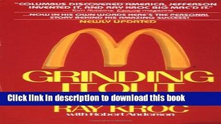 [Popular] Grinding It Out: The Making of McDonald s Paperback Online