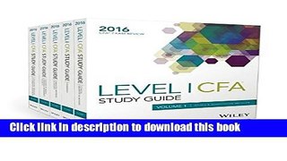 [Popular] Wiley Study Guide for 2016 Level I CFA Exam: Complete Set Kindle Online