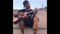 Juventus’ Dani Alves displays guitar skill