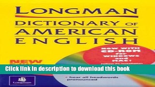 [Popular Books] Longman Dictionary of American English with CDROM (Dictionary (Longman)) Full Online