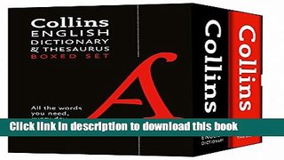 [Popular Books] Collins English Dictionary and Thesaurus Set Full Online