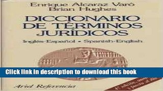 [PDF] Diccionario De TeÌ�rminos Juridicos: IngleÌ�s-EspanÌƒol / Spanish-English (English and