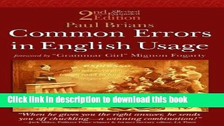 [Popular Books] Common Errors in English Usage 2nd Edition Full Online