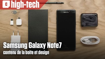 Le design et le contenu de la boite du Samsung Galaxy Note7