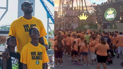 LeBron James Pays For 5,000 Families To Go To Amusement Park