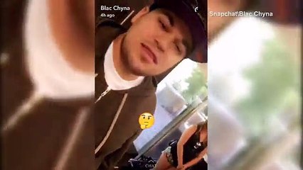 Rob Kardashian and Blac Chyna goof around before Facebook live