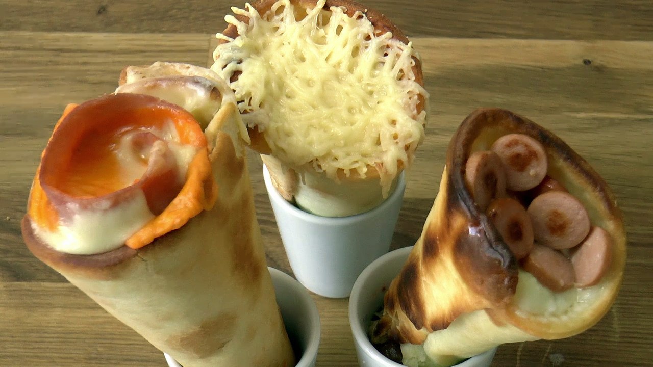 La recette des cornets de pizza
