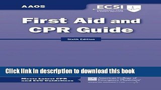 [Popular Books] First Aid And CPR Guide (30 Pack) Full Online