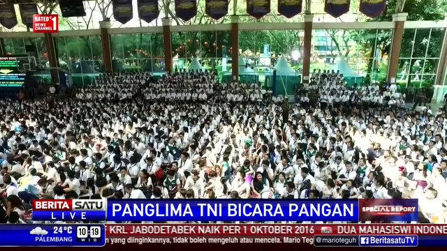 Kuliah Umum Panglima TNI Gatot Nurmantyo di UPH