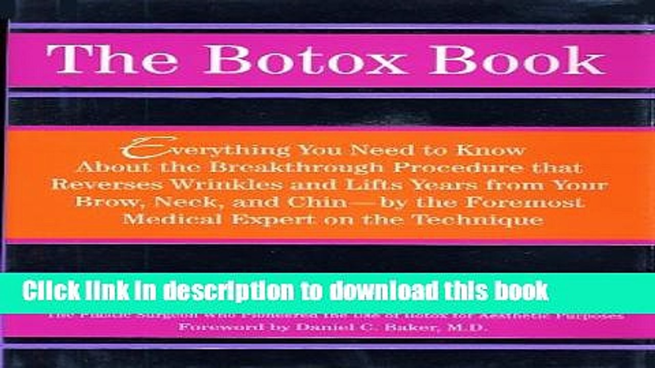 [Download] The Botox Book Kindle Free