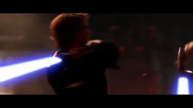 Scène de combat entre Anakin et Obi-Wan dans Star Wars III - début du combat
