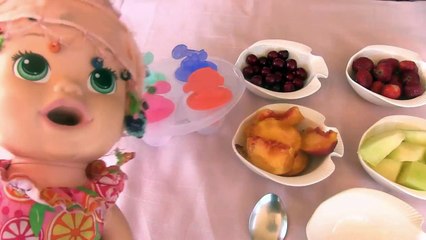 Baby Alive Maya Bebek Gerçek Meyveli Meybuz Yapıyor
