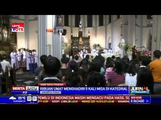 Ribuan Umat Katolik Hadiri Misa Paskah di Katedral