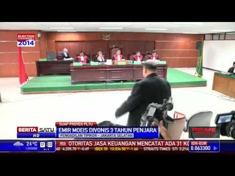 Emir Moeis Divonis 3 Tahun Penjara