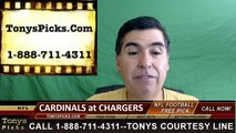 Arizona Cardinals vs. San Diego Chargers Free Pick Prediction NFL Pro Football Odds Preview 8-19-2016