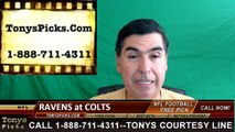 Baltimore Ravens vs. Indianapolis Colts Free Pick Prediction NFL Pro Football Odds Preview 8-20-2016
