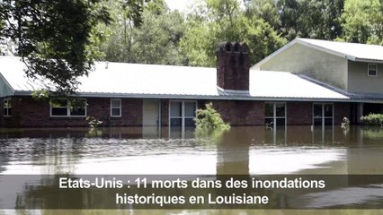 11 morts dans des inondations en Louisiane