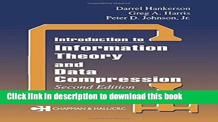 [Download] Introduction to Information Theory and Data Compression, Second Edition (Applied