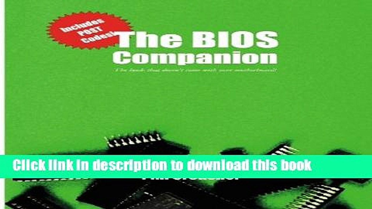 [Download] The BIOS Companion: The book that doesn t come with your motherboard! Hardcover