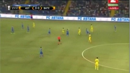 1-0 Junior Kabananga Goal HD - FC Astana vs BATE - 18.08.2016