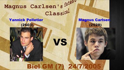 Carlsen's Fastest loss in Classical (15 moves)