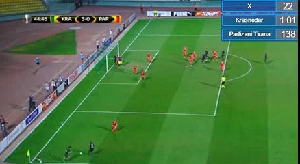 Joaozinho 2nd Goal HD - Krasnodar 3-0 Partizani 18.08.2016