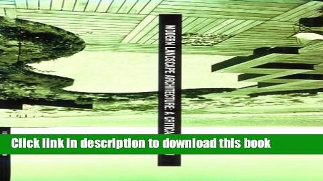 [PDF] Modern Landscape Architecture: A Critical Review [Online Books]