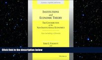 READ book  Institutions and Economic Theory: The Contribution of the New Institutional Economics