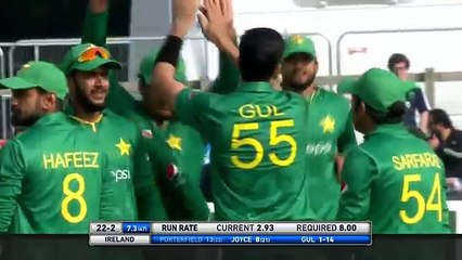 Ireland  Fall of Wickets Ireland v Pakistan 1st ODI 2016