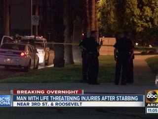 Man stabbed near 3rd and Roosevelt