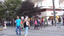 Eskişehir - Özgür Gündem'in Kapatılmasını Protesto Eden Hdp İl Başkanı ile Birlikte 11 Kişiye...