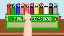 Learn Colors with Pencil Crayons | Kids Children Toddlers Baby Preschool Learning Video
