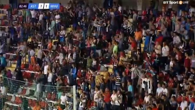 Denis Alibec GOAL - Astra 1-1	West Ham 18.08.2016