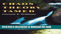 [Download] Chaos Theory Tamed Paperback Free