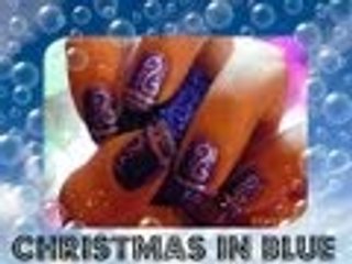 ★ Nail art Christmas in blue ★