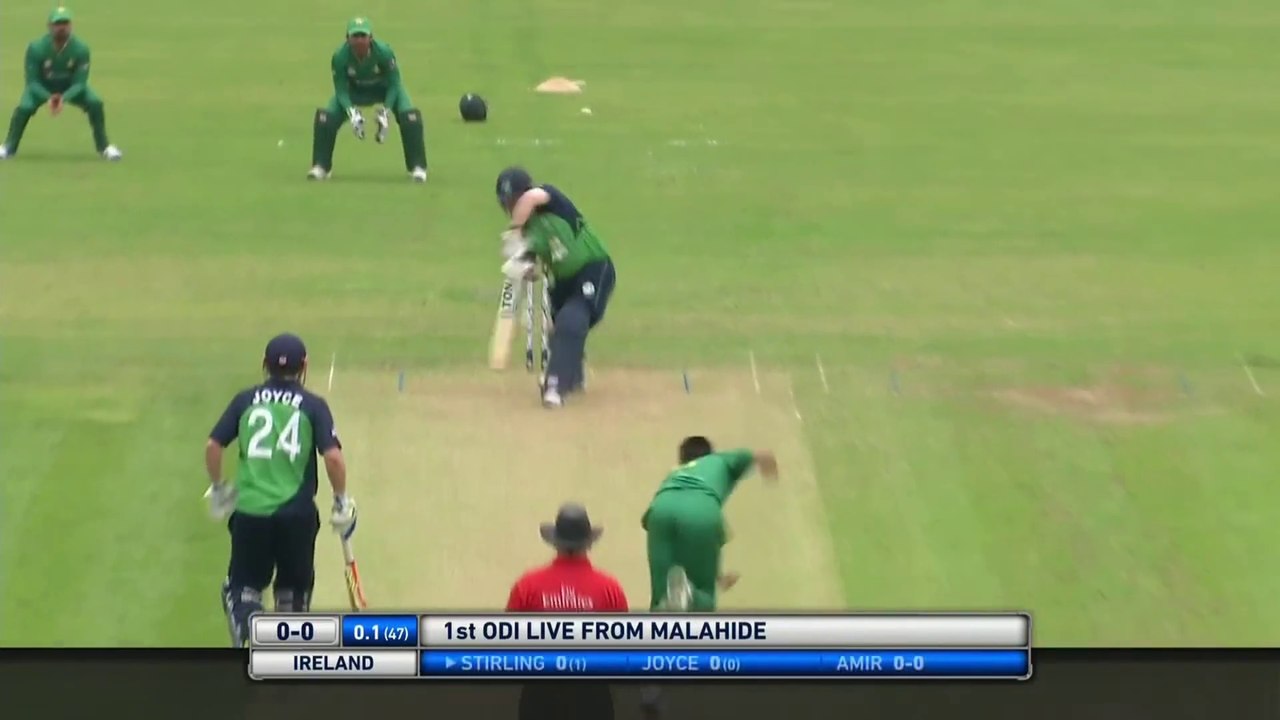 Ireland Fall of Wickets vs Pakistan 1st ODI 2016 HD