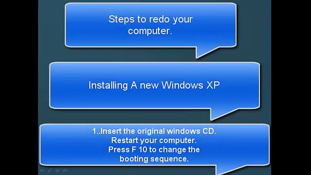 How to install a new operating system Windows XP