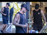 Omg! David Beckham Flaunts His Tattooed Muscles | Hollywood News