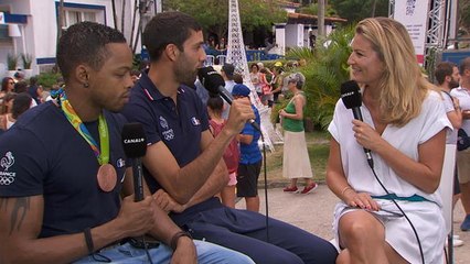 Jeux Olympiques 2016 - Athlétisme - Itw de M.Mekhissi et D.Bascou par Astrid Bard
